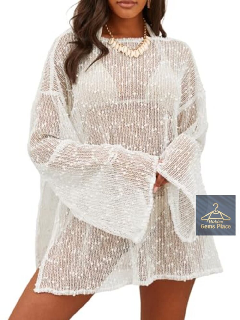 Sequin Swim Cover-Up Dress